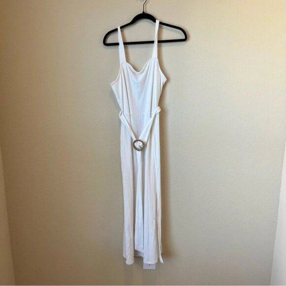 Topshop Ribbed Raffia Midi Dress - Picture 1 of 7